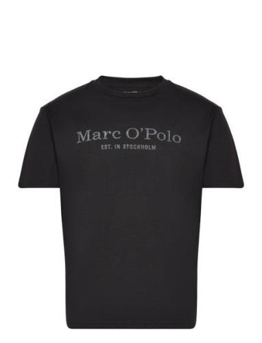 Marc O'Polo T-Shirts Short Sleeve Svart