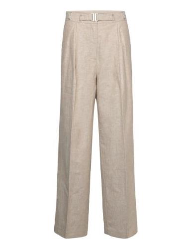 REMAIN Birger Christensen Belted Pants Beige