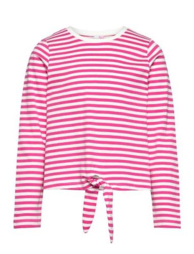 Vero Moda Girl Vmsillealma Ls Knot Top Jrs Girl Rosa