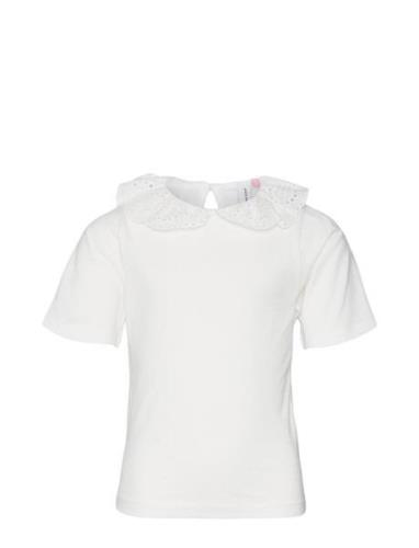 Vero Moda Girl Vmpanna Glenn Ss Collar Top Jrs Girl Vit