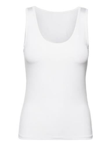 Object Objleena S/L Tank Top Noos Vit