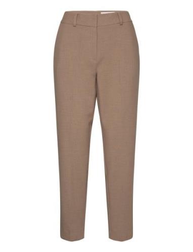 Selected Femme Slfrita-Ria Mw Crop Pant Camel Mel Noos Beige