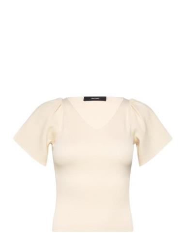 Vero Moda Vmginny Ss V-Neck Pullover Noos Gul