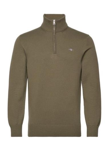 GANT Casual Cotton Half Zip Grön