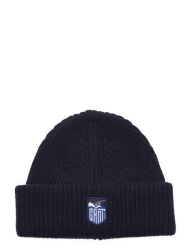 GANT Alpine Badge Beanie Marinblå