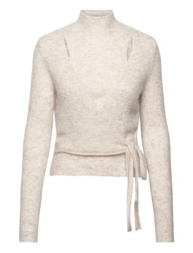 Second Female Brookline Knit Wrap T-Neck Beige