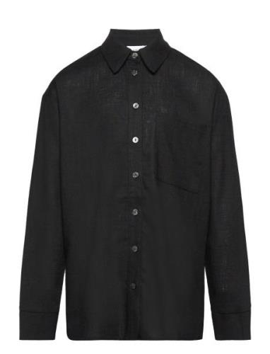 Grunt Evie Linen Shirt Svart