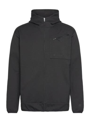 Champion Hooded Full Zip Sweatshirt Svart