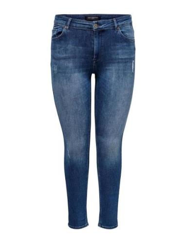 ONLY Carmakoma Carwilly Reg Skinny Jeans Dnm Tai Blå