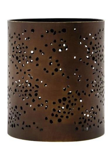 House Doctor Tealight Holder, Rando, Antique Brown Brun