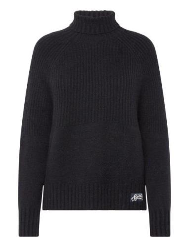 Superdry Essential Rib Knit Jumper Marinblå