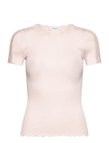 Rosemunde Silk T-Shirt W/ Lace Rosa