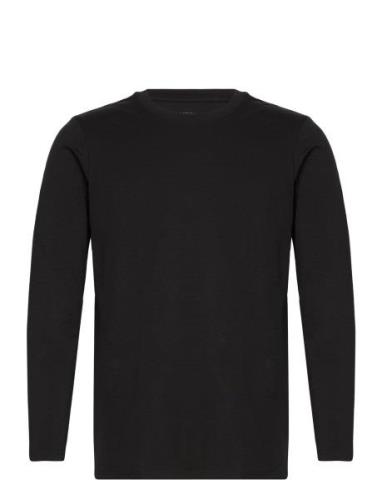 NORVIG Men's O-Neck L/S T-Shirt, Cotton/Stretch Svart