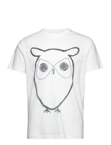 Knowledge Cotton Apparel Alder Big Owl Tee - Gots/Vegan Vit