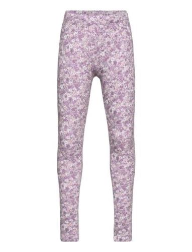 Lindex Leggings Flower Aop Lila