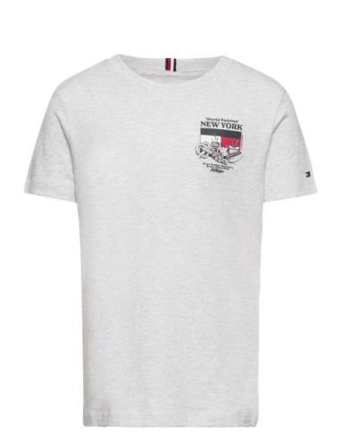 Tommy Hilfiger Finest Food Tee S/S Grå