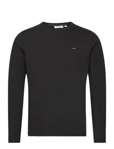 Calvin Klein Stretch Slim Fit Ls T-Shirt Svart