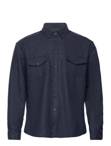 Bosweel Shirts Est. 1937 Overshirt Marinblå