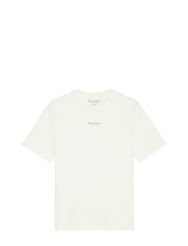 Marc O'Polo T-Shirts Short Sleeve Kräm