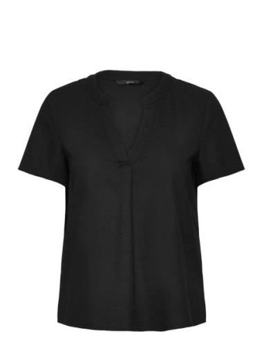 Vero Moda Vmmymilo Ss V-Neck Top Wvn Ga Svart