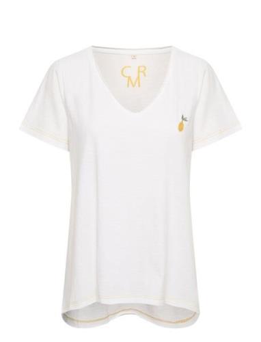 Cream Cridiana T-Shirt Vit