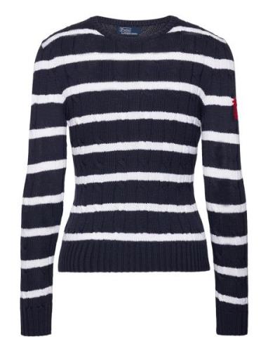 Polo Ralph Lauren Anchor-Motif Cable Cotton Sweater Marinblå