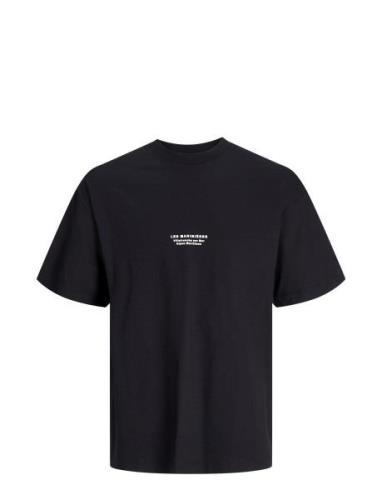 Jack & J S Jorvalencia Back Tee Ss Crew Neck Svart