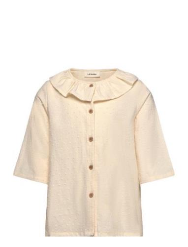 Lil'Atelier Nmfdallas 1/2 Loose Shirt Lil Kräm