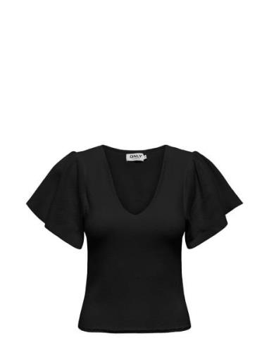 ONLY Onlkendra Ss V-Neck Knt Svart