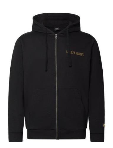 Lyle & Scott Collegiate Full Zip Hoodie Svart