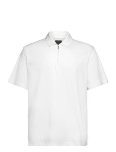 Jack & J S Jprblaholst Ss Zip Polo Vit