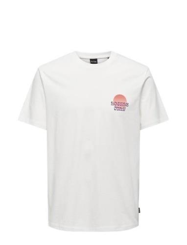 ONLY & SONS Onskye Reg Photo Ss Tee Vit