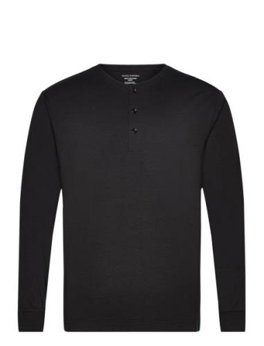 Panos Emporio Lounge Henley Cotton Bamboo Svart