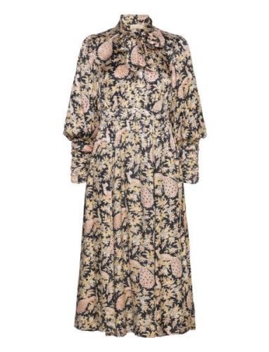 By Ti Mo Jacquard Midi Dress Svart