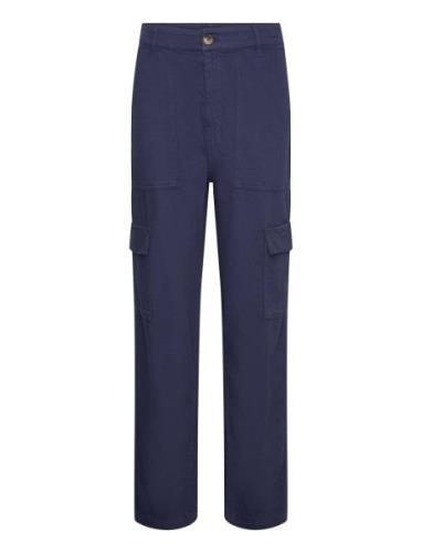 Lindex Trouser Suzette Patch Pocket Blå