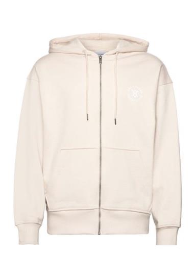 Daily Paper Circle Zip Hoodie Kräm