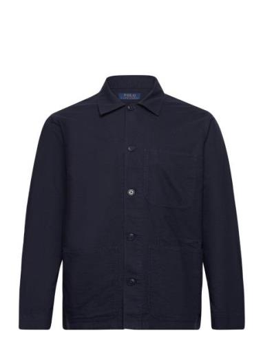 Polo Ralph Lauren Classic Fit Garment-Dyed Overshirt Marinblå