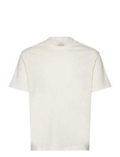 Mango Basic 100% Cotton Relaxed-Fit T-Shirt Kräm