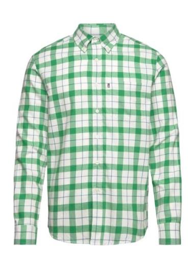 Lexington Clothing Casual Flannel Check B.d Shirt Grön