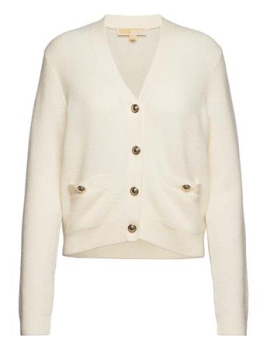 Michael Kors Merino V Nk Butn Cardi Beige