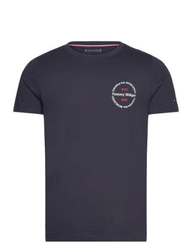 Tommy Hilfiger Hilfiger Roundle Tee Blå