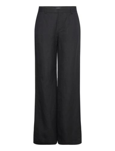 Lindex Trousers Superflare Linen Svart