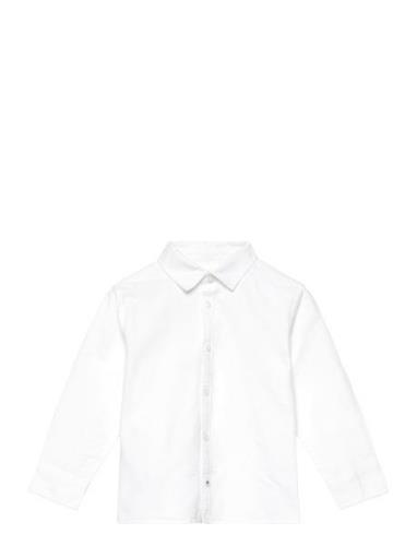 Mango Oxford Cotton Shirt Vit