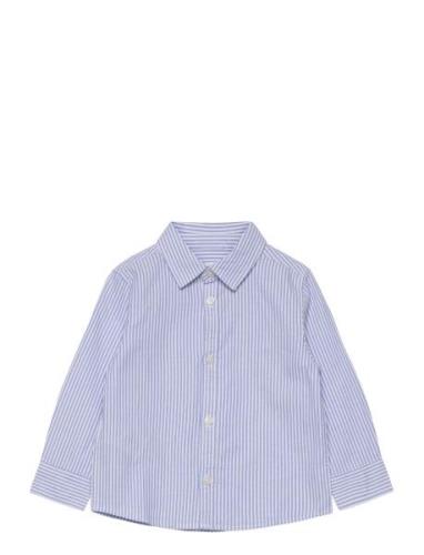 Mango Oxford Cotton Shirt Blå