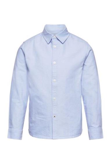 Mango Oxford Cotton Shirt Blå