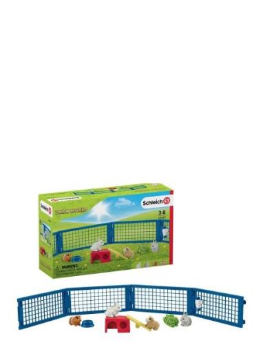 Schleich Rabbit And Guinea Pig Hutch Toys Playsets & Action Figures Pl...