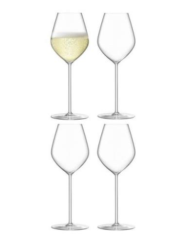 Borough Champagne Tulip Glass Set 4 Home Tableware Glass Champagne Gla...