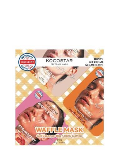 KOCOSTAR Kocostar Waffle Mask Kit 3Pcs Nude