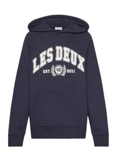 Les Deux University Hoodie Kids Marinblå