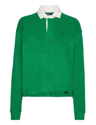 Polo Ralph Lauren Cropped Terry Rugby Shirt Grön